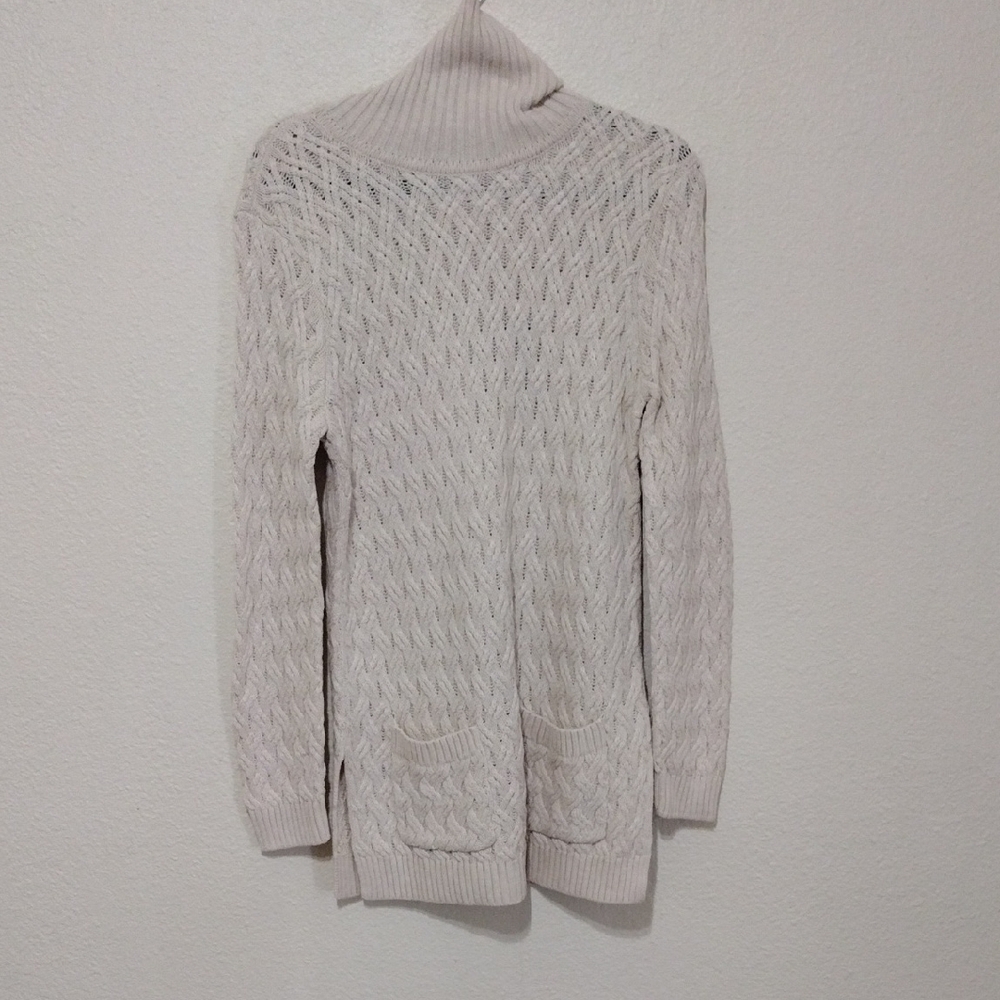 Jeanne Pierr Cozy Cream Turtleneck Sweater Dres